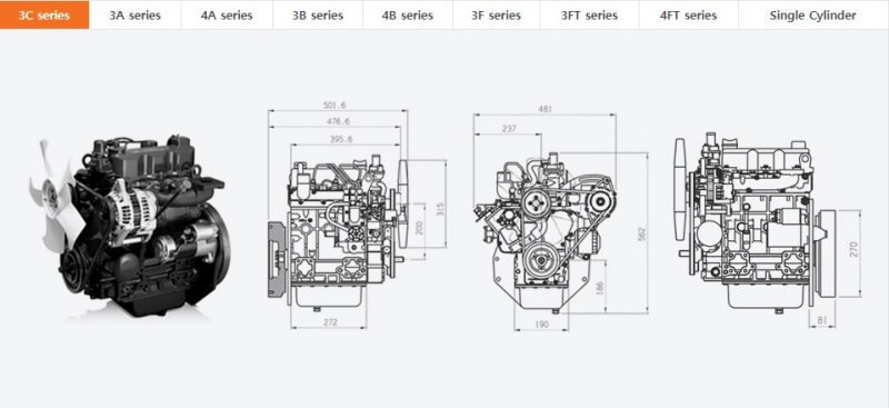 Daedong Kioti Diesel Engine